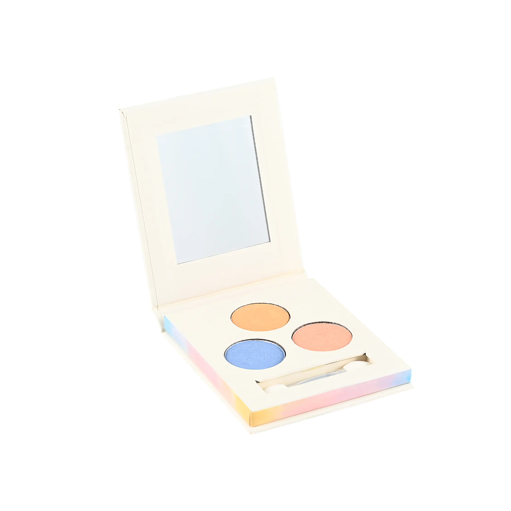 PALETA DE SOMBRA OJOS  3 COLORES VERANO
