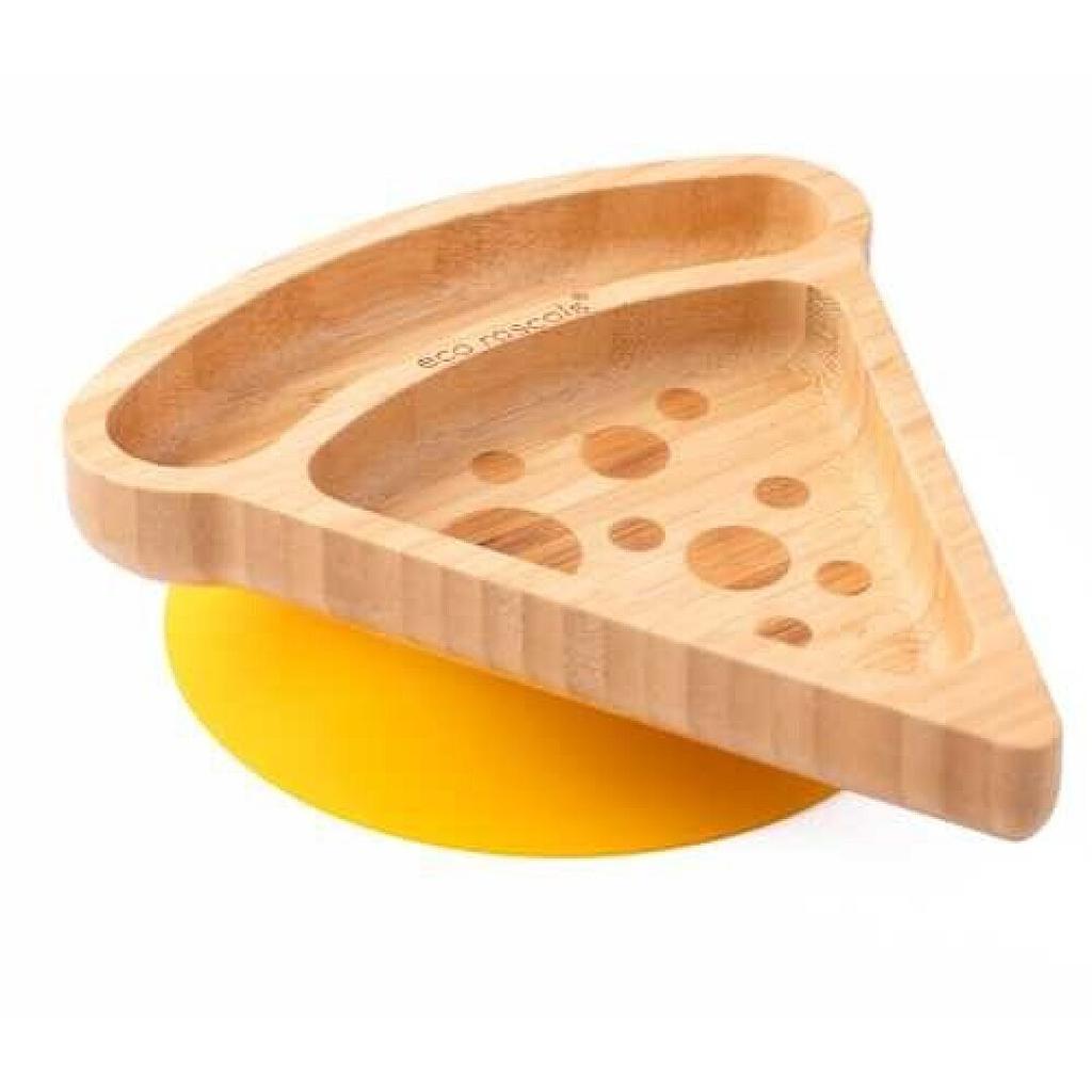 PLATO BAMBOO PIZZA AMARILLO ECO RASCALS