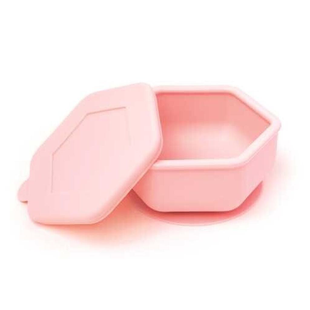 BOL SILICONA CON SUCCION Y TAPA ROSA