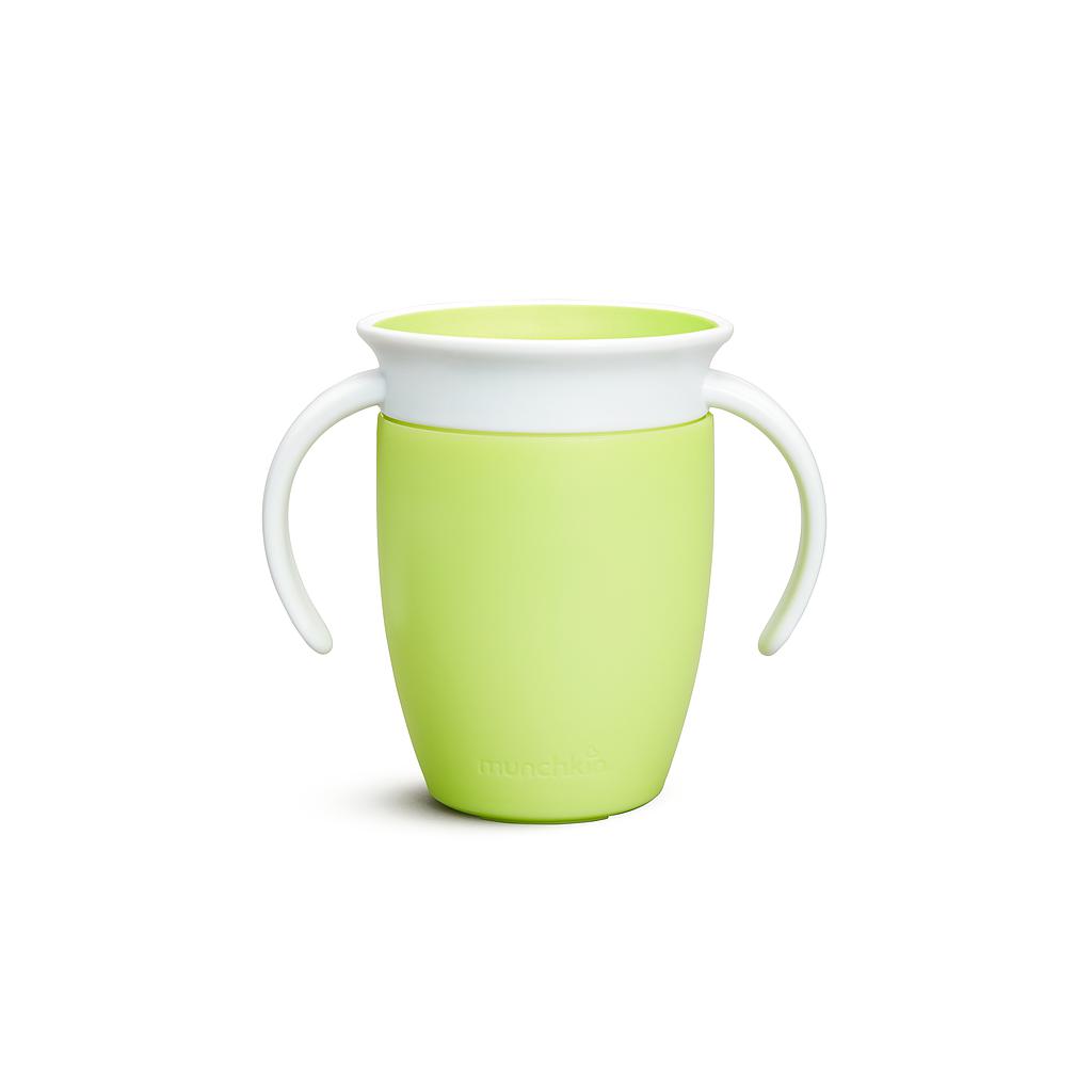 MUNCHKIN Miracle 360º - Taza antigoteo  con asas 200ml verde