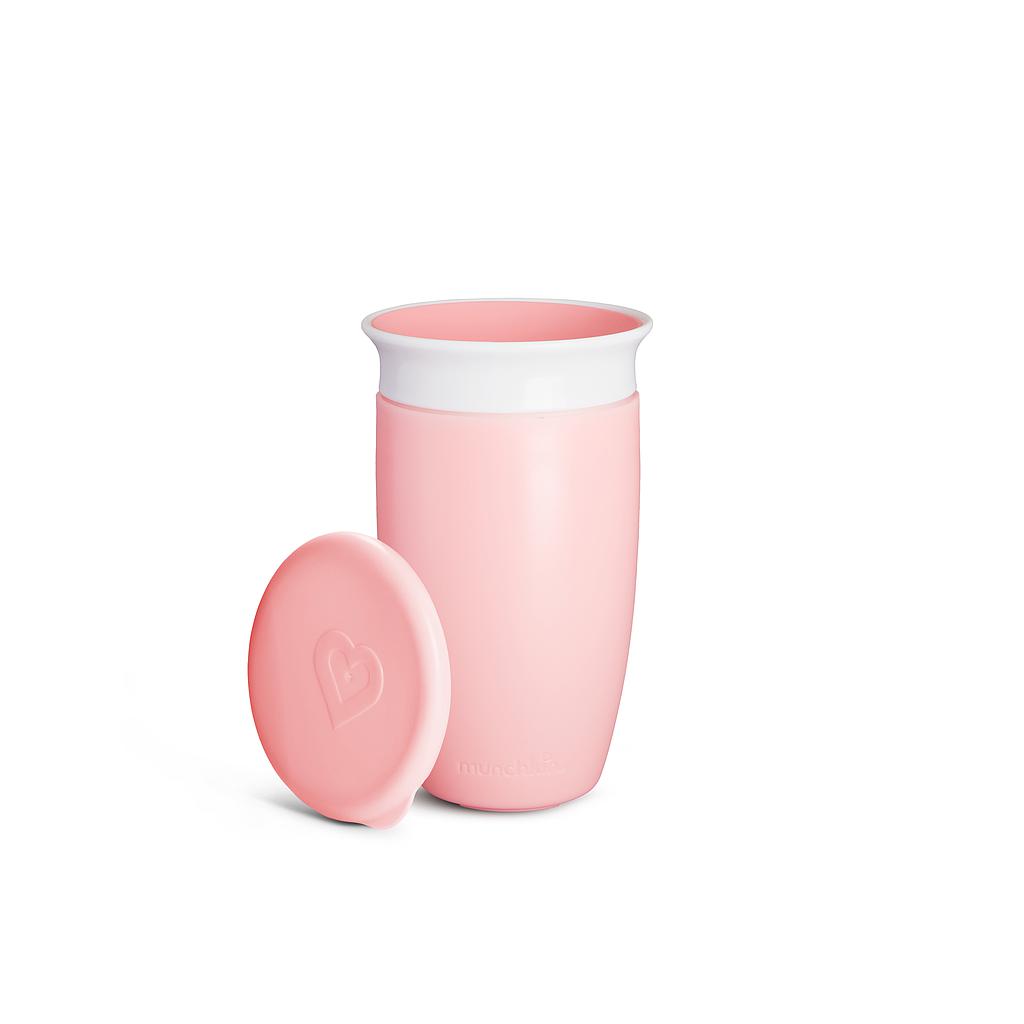 MUNCHKIN Miracle 360º - Taza antigoteo con tapa 295ml rosa