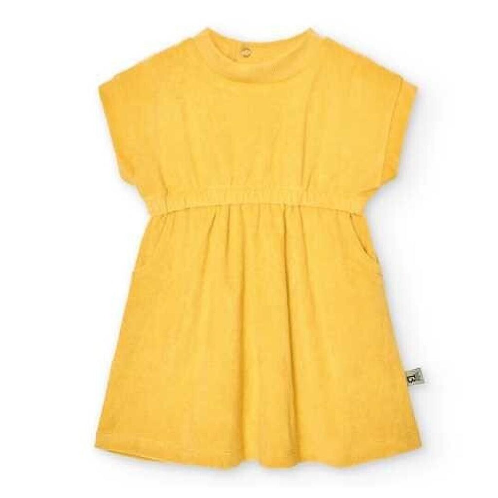 VESTIDO BTBOX RIZO MOSTAZA 2-3 AÑOS