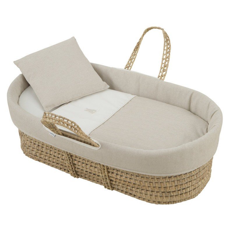 CAPAZO ACOLCHADO UNE LINO BEIGE 39X80X25CM