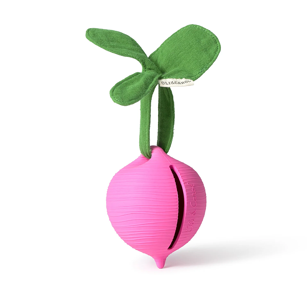 Oli&amp;Carol PORTACHUPETE PACIFIER RAMONA THE RADISH