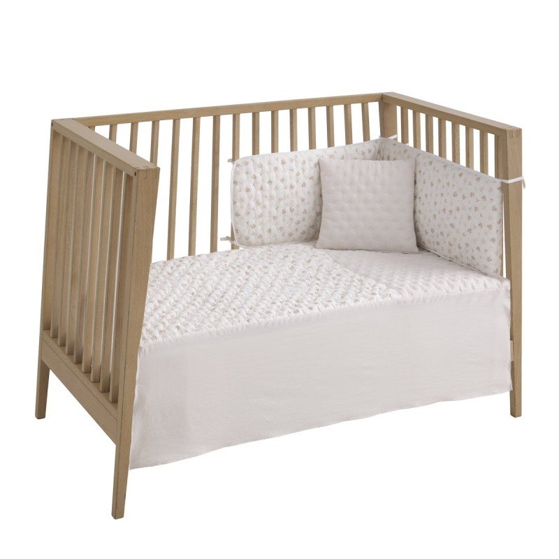 COLCHA+PROTECTOR CUNA 60 BRANCH BEIG