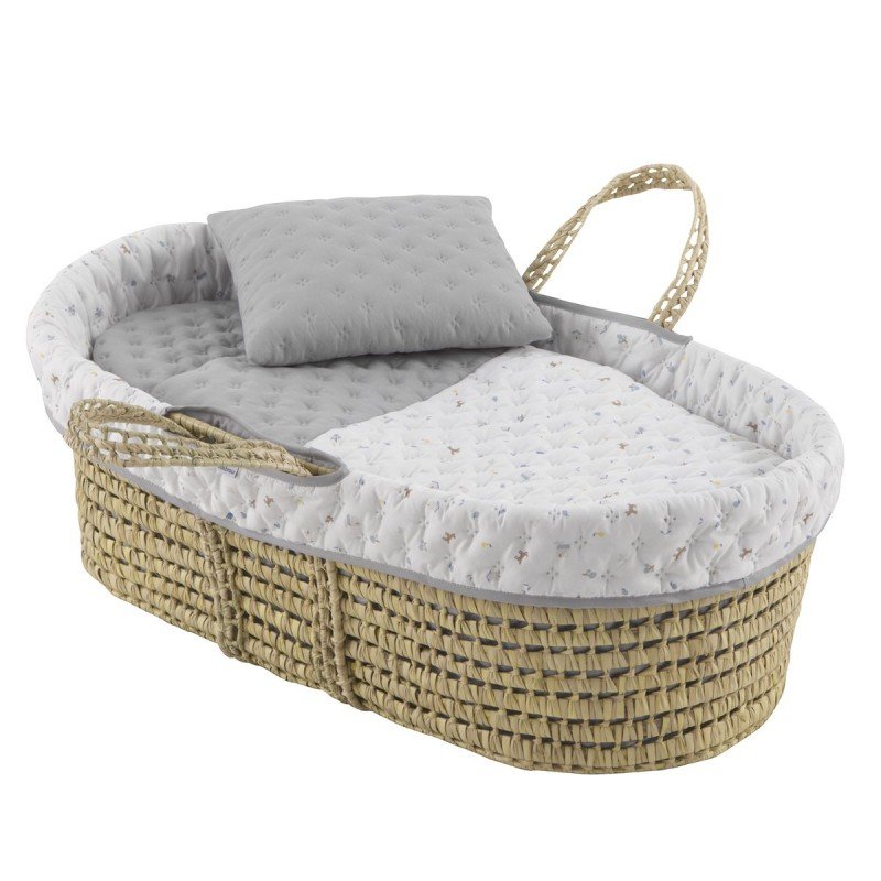 CAPAZO ACOLCHADO UNE HOUSE AZUL 39X80X25CM