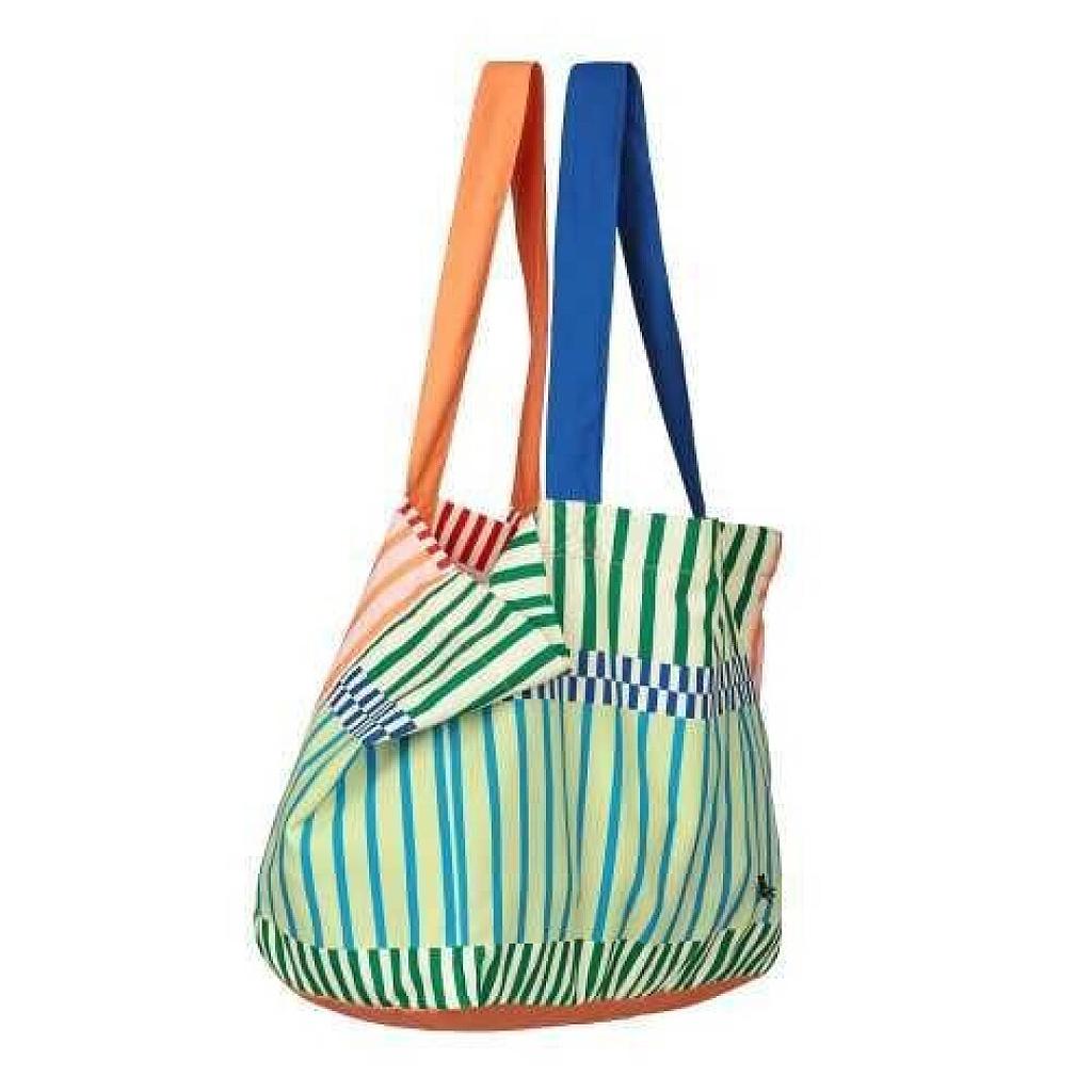 BOLSA DE PLAYA DOCK&amp;BAY STRIPES 39X19CM