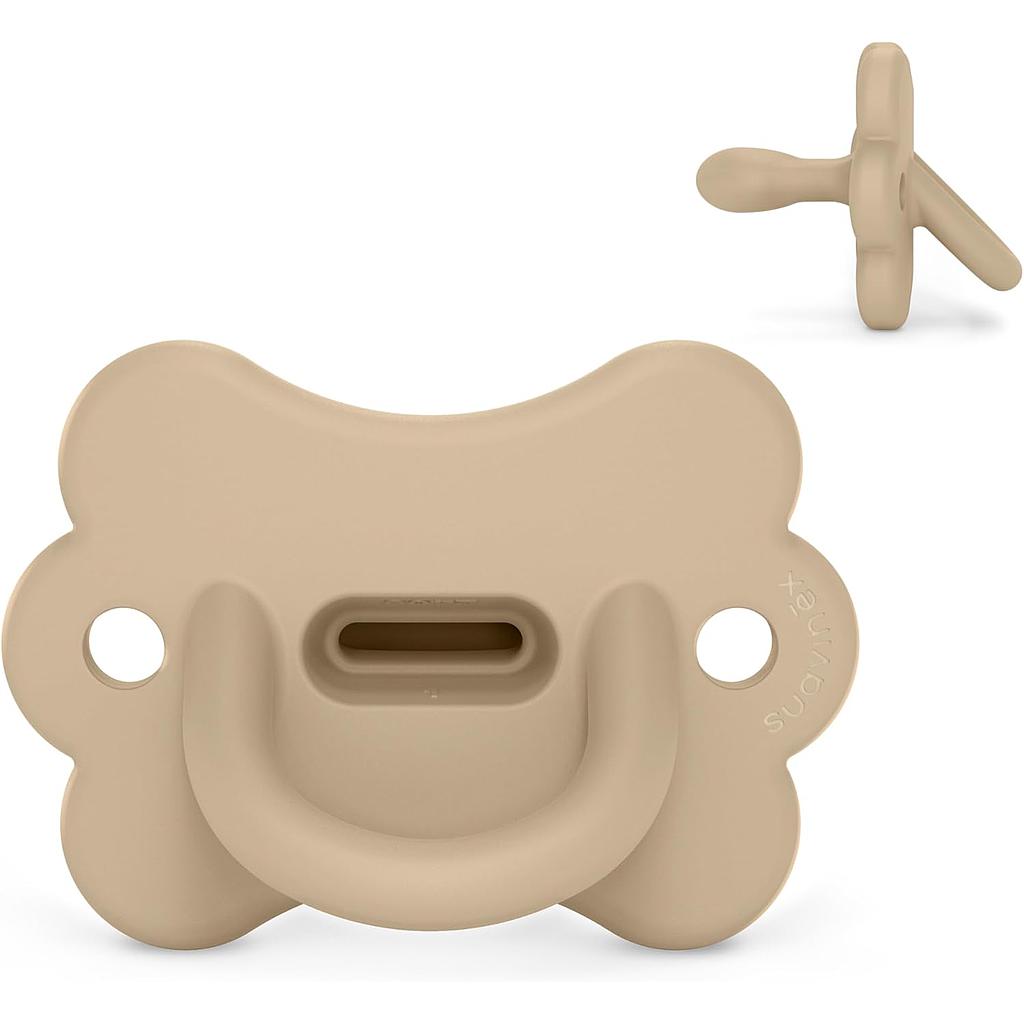CHUPETE TODOSILICONA FIS. 0-6M BUTTERFLY BEIG SOFT