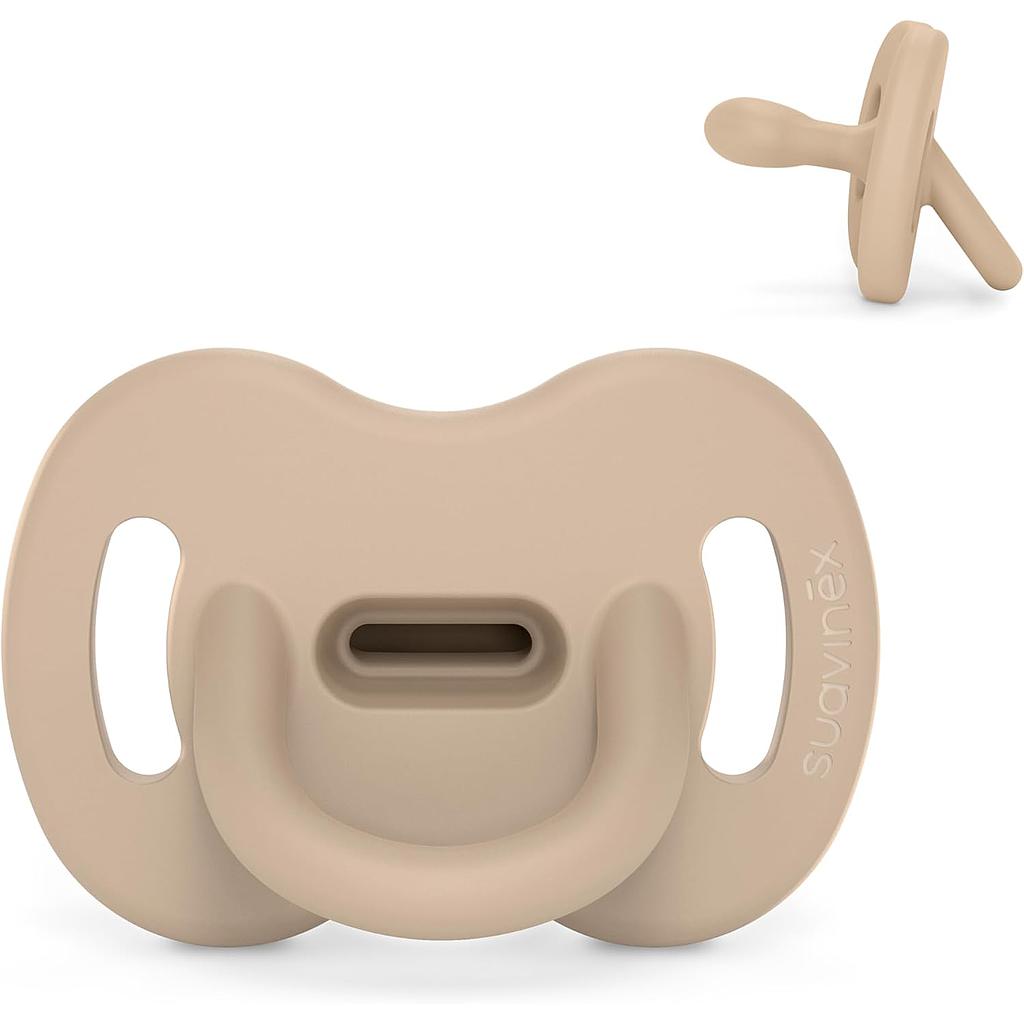 CHUPETE TODOSILICONA FIS. 0-6M SX PRO BEIG SOFT