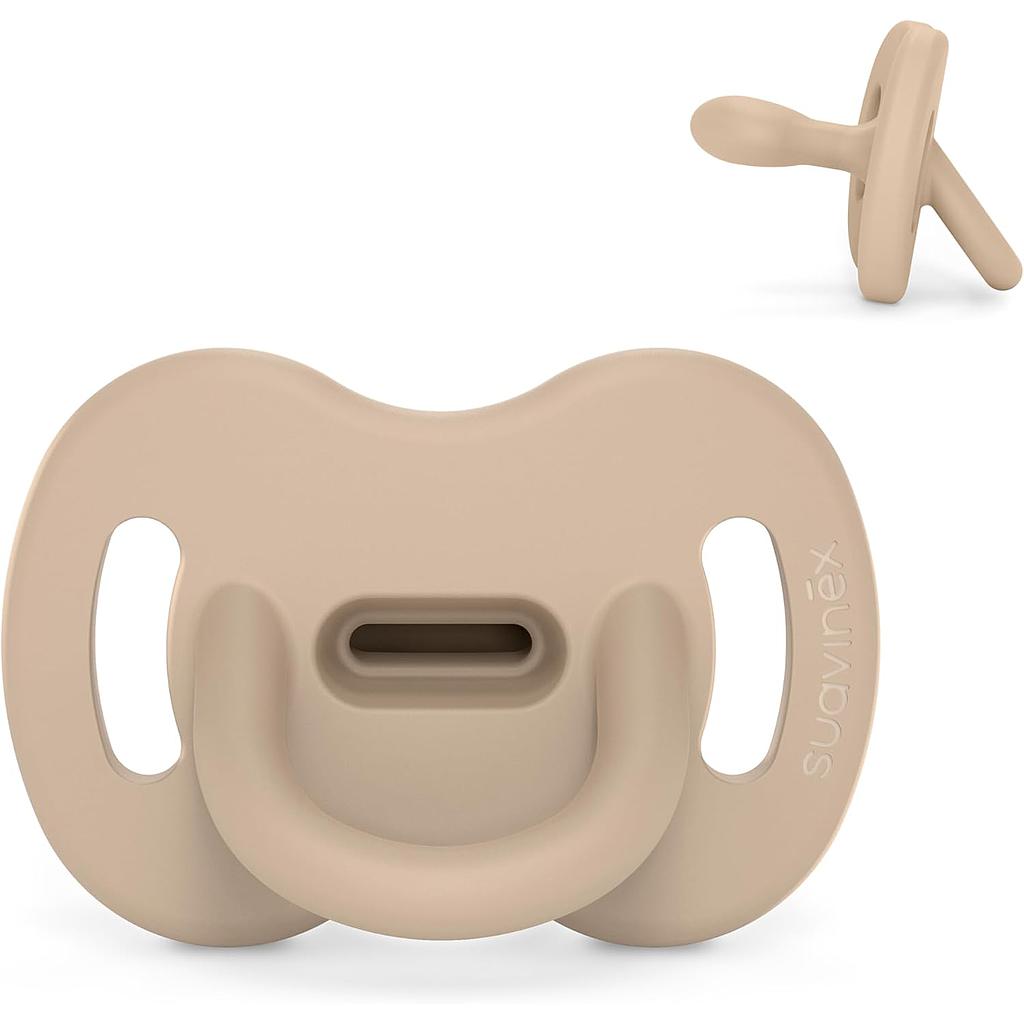 CHUPETE TODOSILICONA FIS. 6-18M SX PRO BEIG SOFT