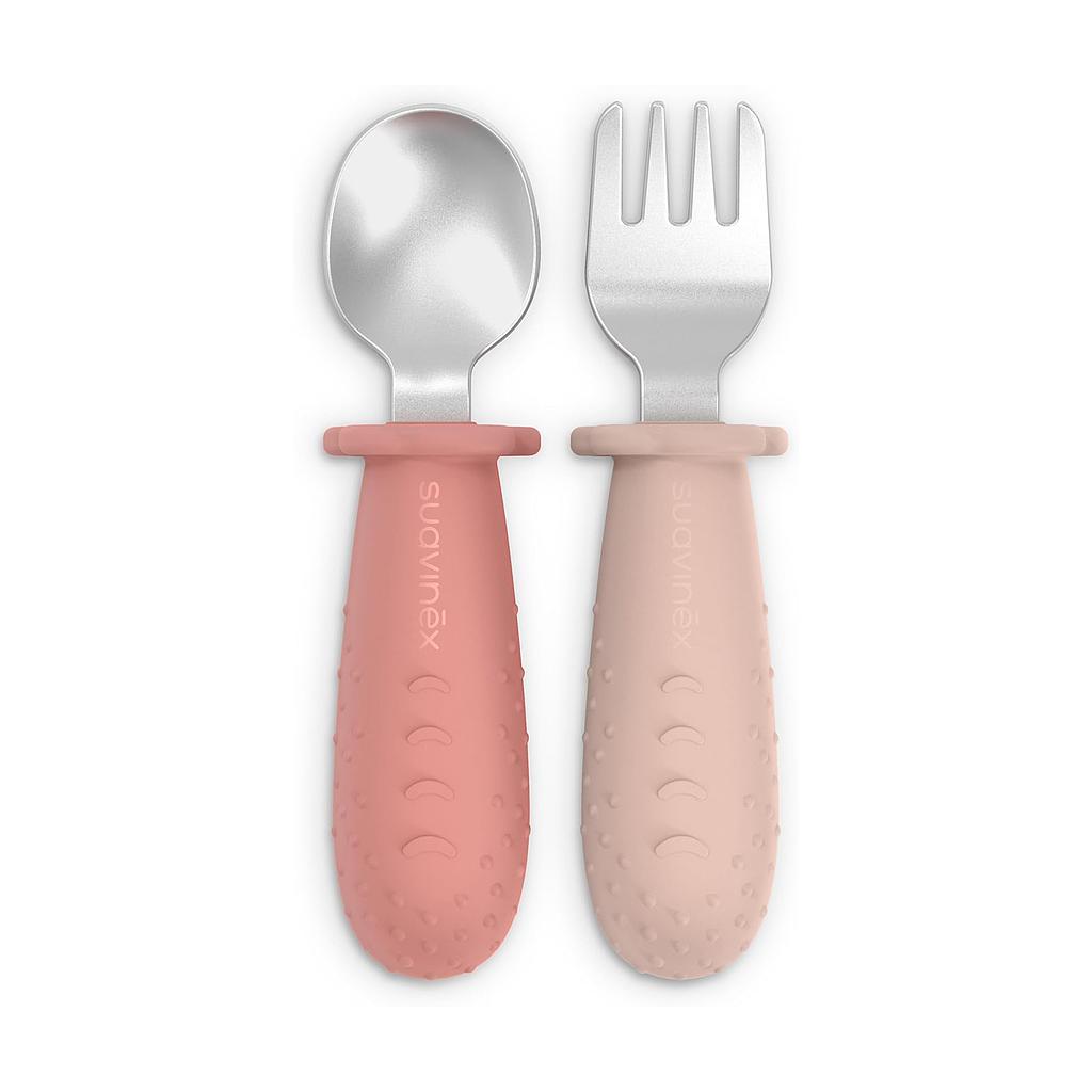 CUBIERTOS INOX 2 UNDS ROSA