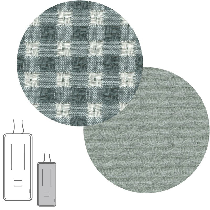 COLCHONETA SILLA UNIV.REVERSIB VICHY VERDE 30x80x1 CM