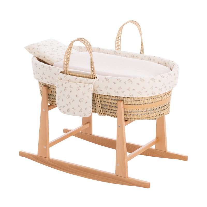 CAPAZO ACOLCHADO BEBE MIO CUCO ANNAPOLIS  FLORES/LAVANDA+PATAS NATURAL