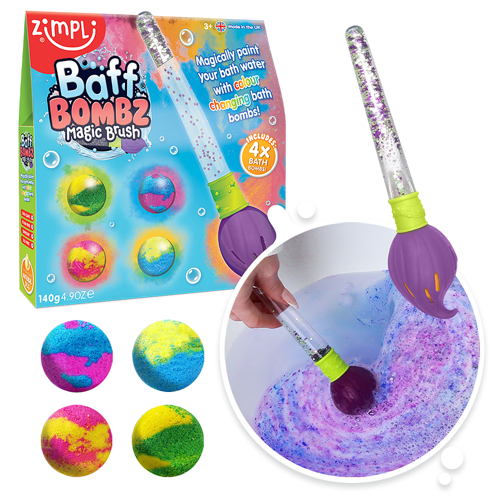 PINCEL MAGICO + 4 BOMBAS DE BAÑO