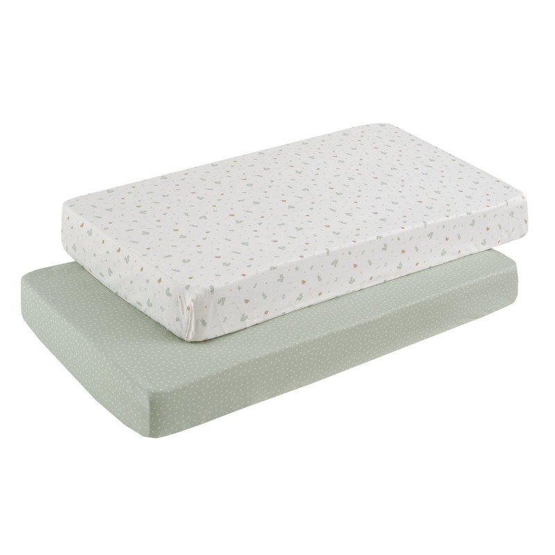 SABANA BAJERA CUNA 60 PACK 2 UNDS ARDI VERDE