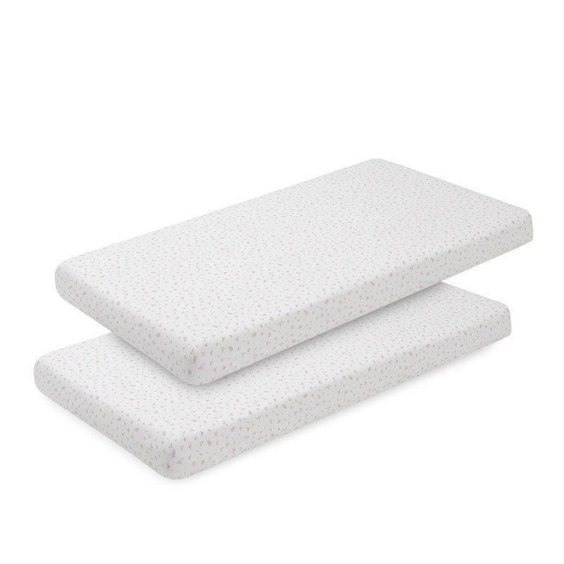 SABANA BAJERA CUNA 60 PACK 2 UNDS PLUMETI ROSA