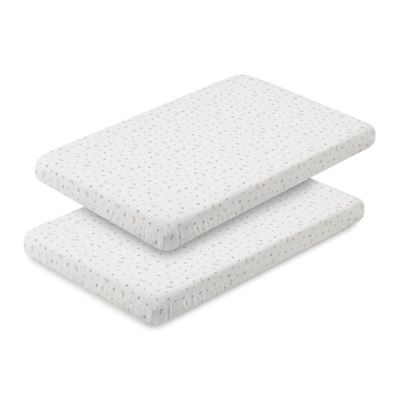 SABANA BAJERA CAMITA PACK 2 UNDS RABBIT BEIG