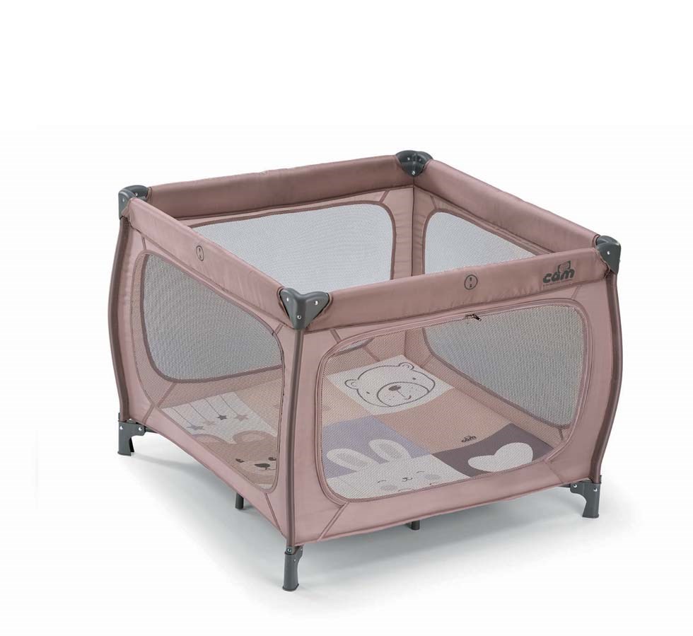 PARQUE PLEGABLE QBOX 96X96CM BEIG