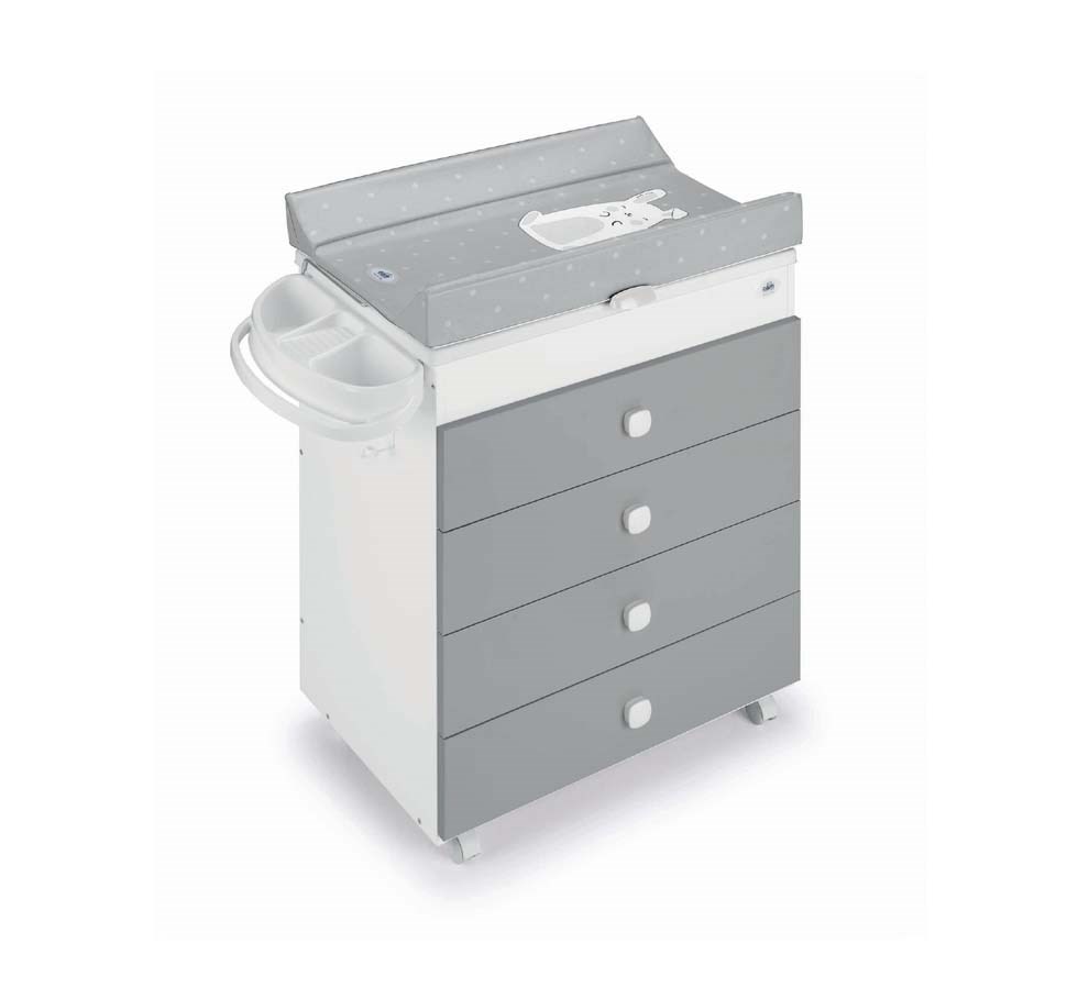 MUEBLE BAÑERA ASIA BLANCO/GRIS C265