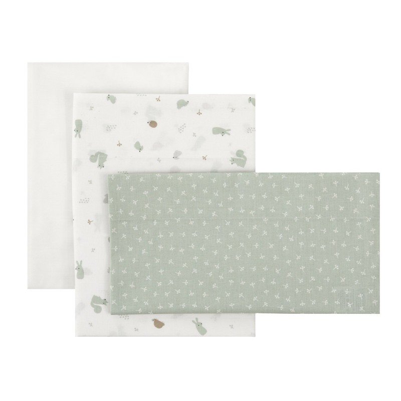 SABANA CUNA 3 PCS (CUNA 70) ARDI VERDE