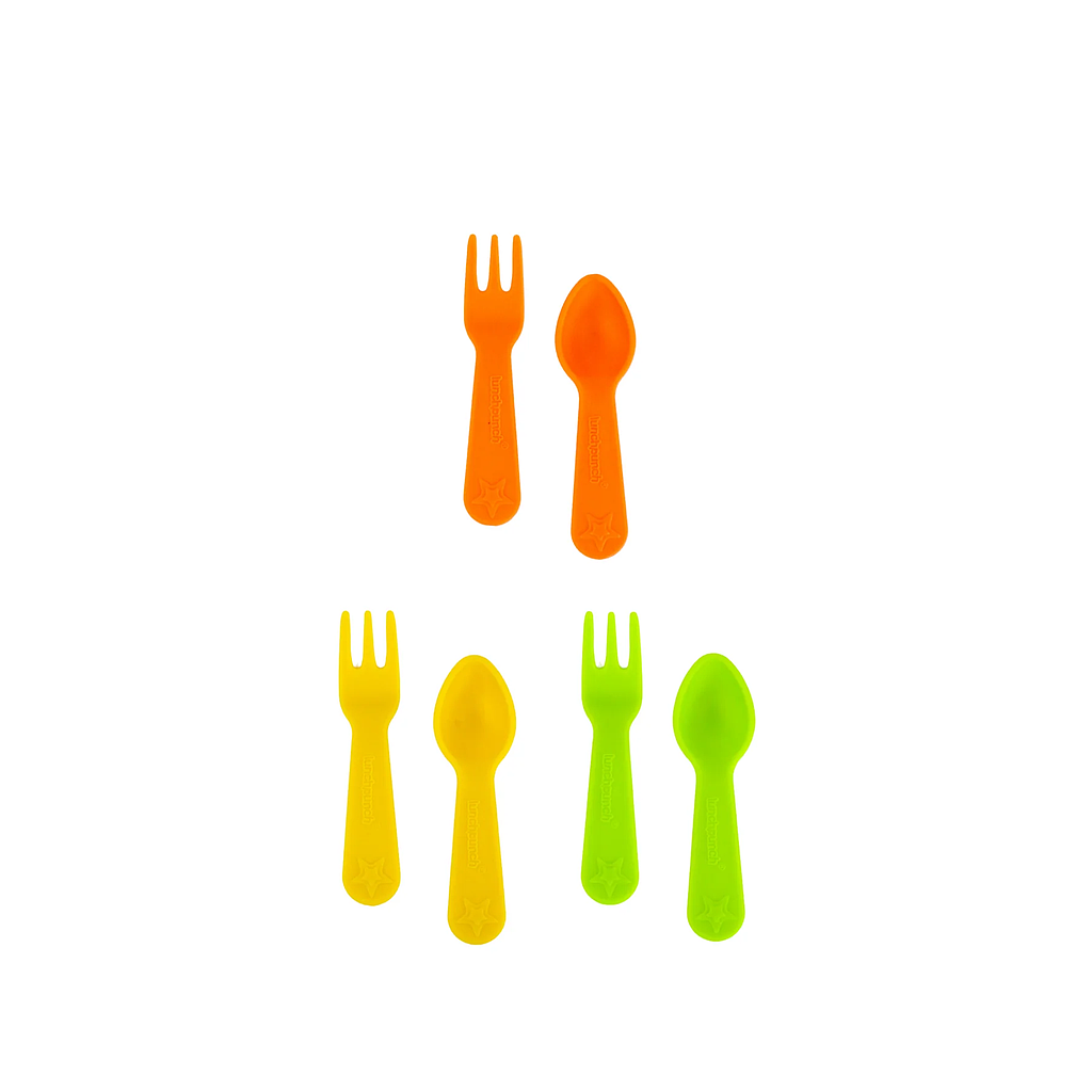 LUNCH PUNCH SET MINI TENEDOR &amp; CUCH ARA BRIGHTS