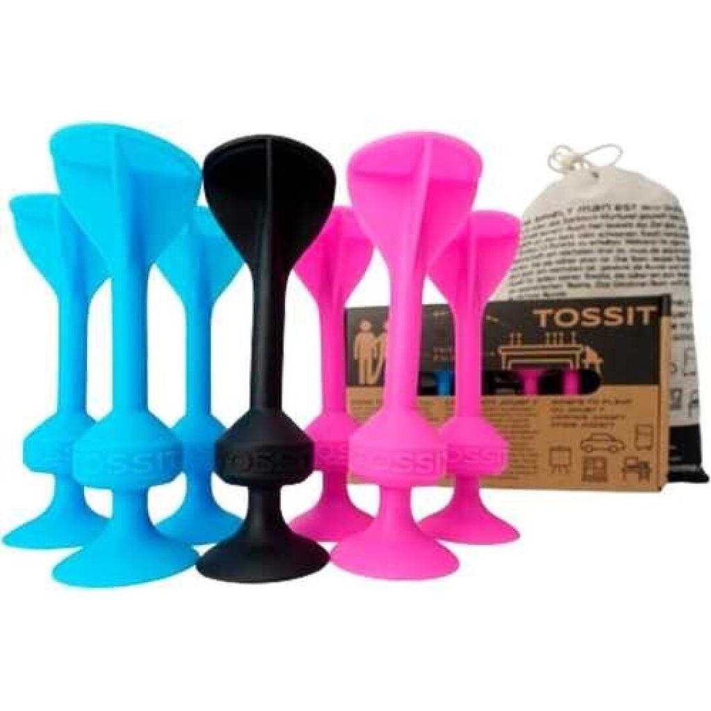 TOSSIT 7 DARDOS SILICONA STARTER AZUL + ROSA