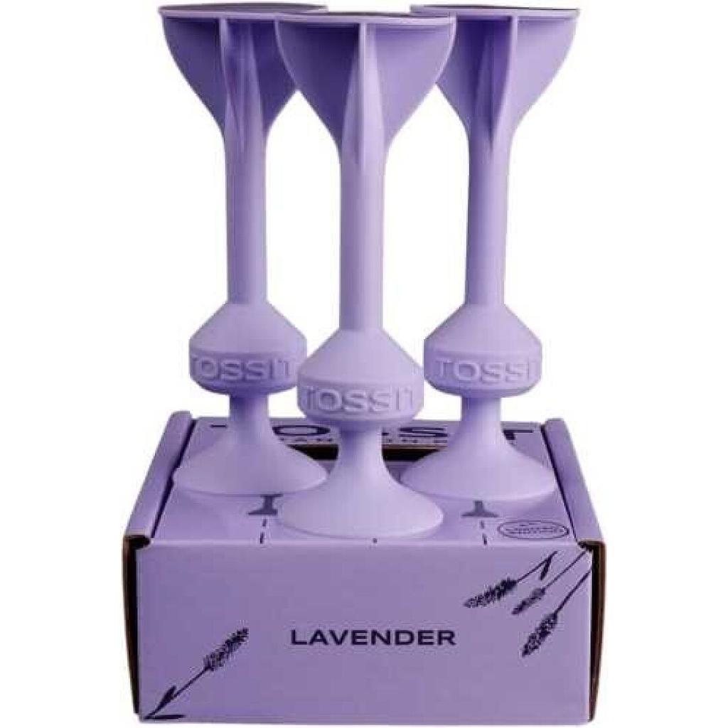 TOSSIT 3 DARDOS SILICONA LAVANDA