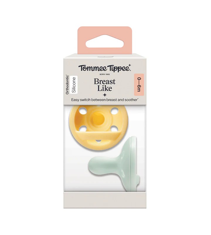 CHUPETE FORMA DE PECHO 0-6M NATURAL START 2 UNDS