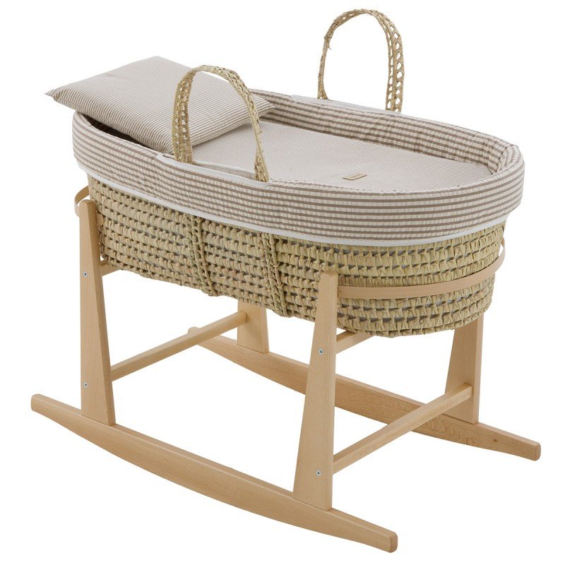 CAPAZO ACOLCHADO BEBE MIO CUCO DERBY BEIG+PATAS BALANCIN NATURAL