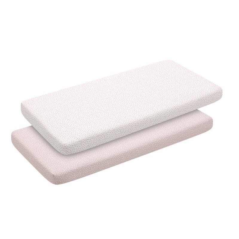 SABANA BAJERA CUNA 60 PACK 2 UNDS LIBERTY ROSA