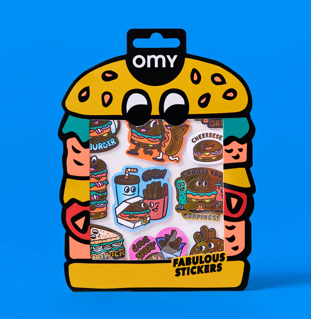 OMY PEGATINAS NEW STICKERS BIG BURGER