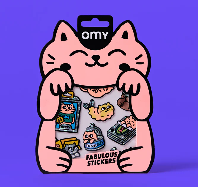 OMY PEGATINAS NEW STICKERS BIG KITTY