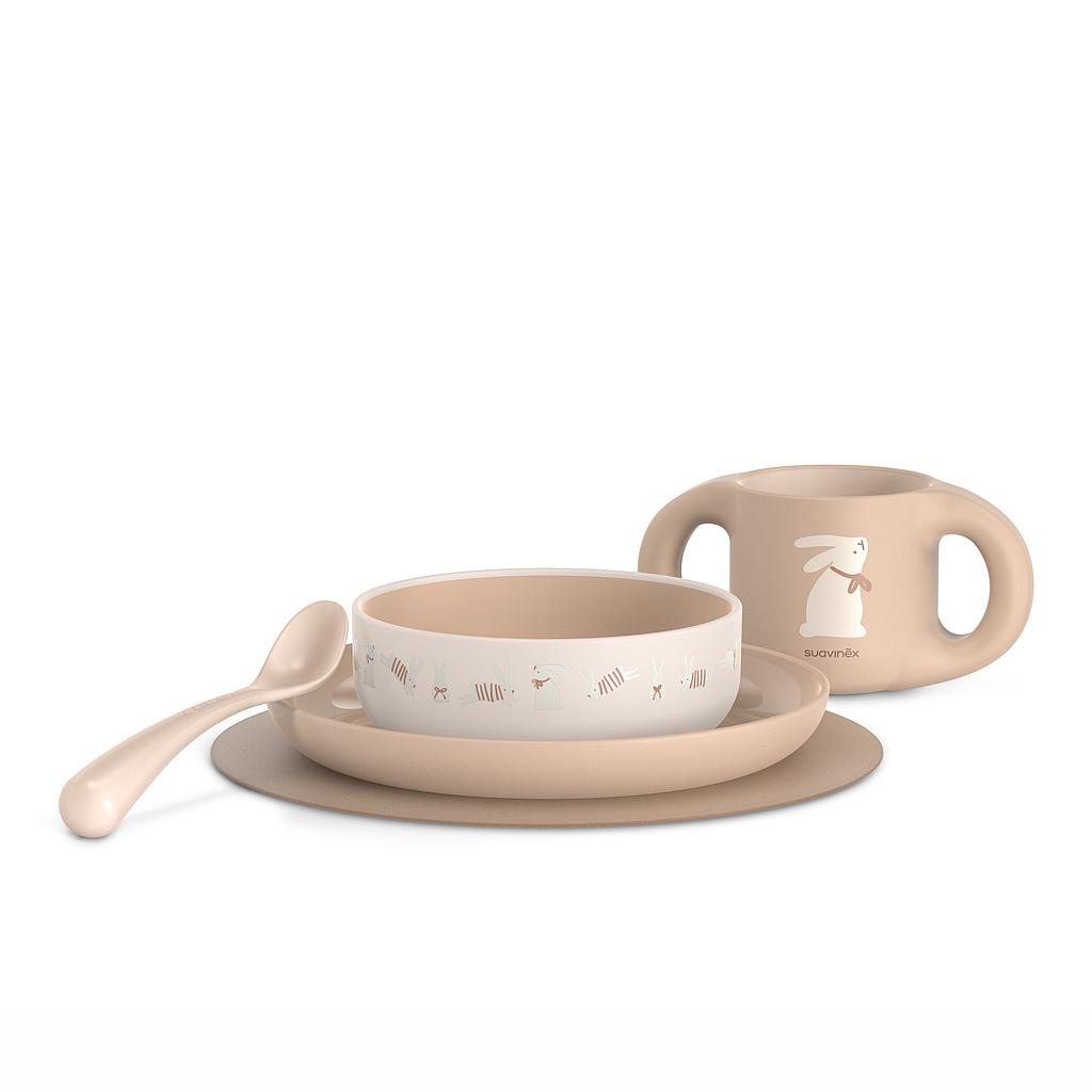 VAJILLA INFANTIL 5 PCS WONDERLAND'26 BEIGE +6M