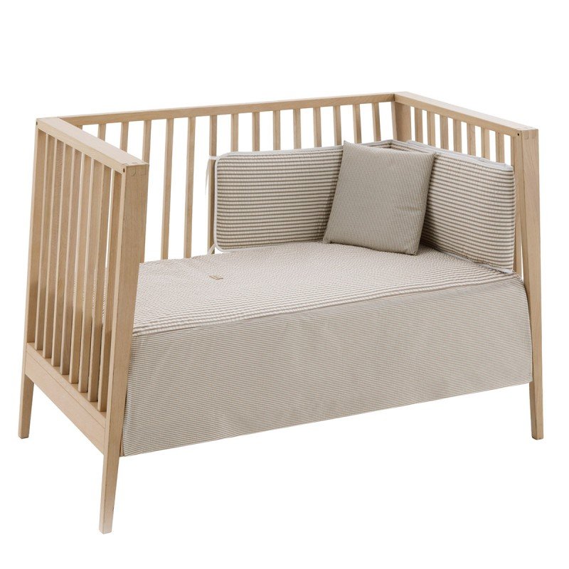 COLCHA+PROTECTOR CUNA 60 60X120X3CM DERBY BEIGE