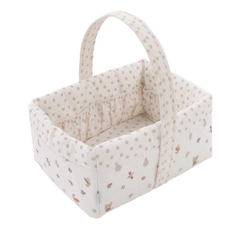 CANASTILLA ACOLCHADA 22,5X29X29CM SENDA BEIGE