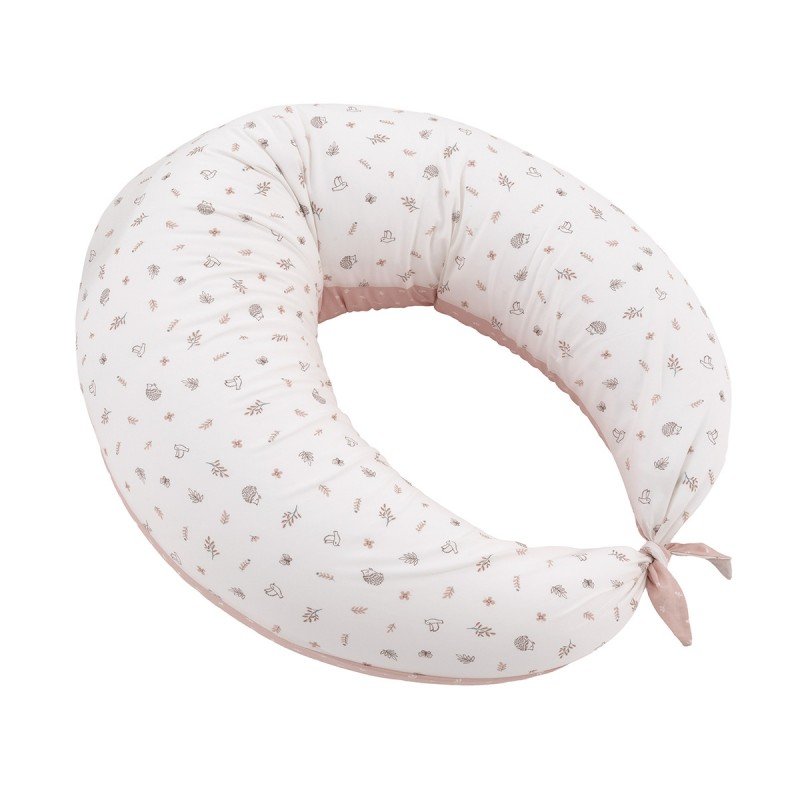 ALMOHADA DE LACTANCIA LUNA 80X185X16CM CALMA ROSA