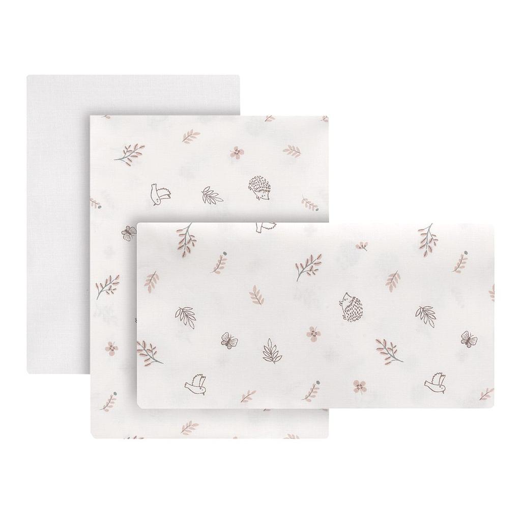 SABANA CAPAZO 3 PCS 35X80X1 CM CALMA ROSA