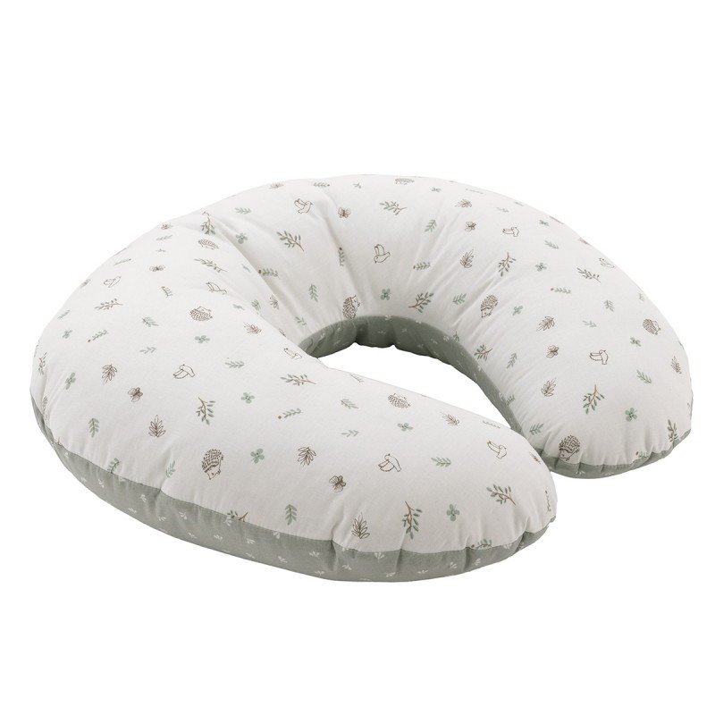 ALMOHADA DE LACTANCIA PEQ. 53X45X10CM CALMA VERDE