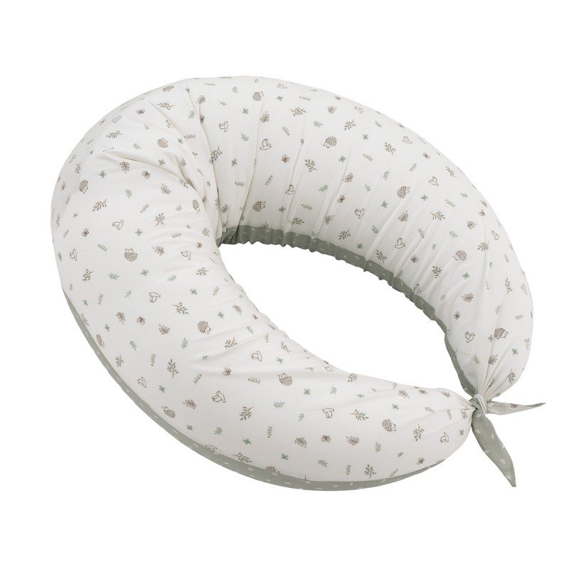 ALMOHADA DE LACTANCIA LUNA 80X185X16CM CALMA VERDE