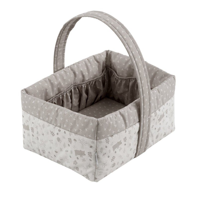 CANASTILLA ACOLCHADA 22,5X29X29CM ABETE BEIGE