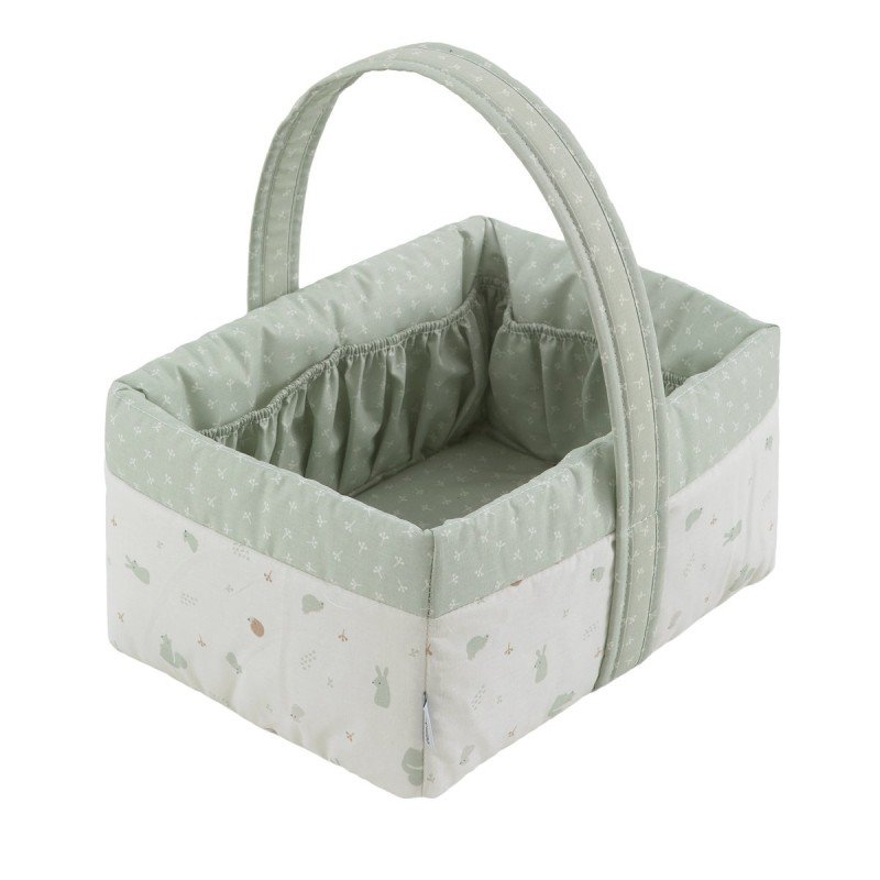 CANASTILLA ACOLCHADA 22,5X29X29CM ARDI VERDE