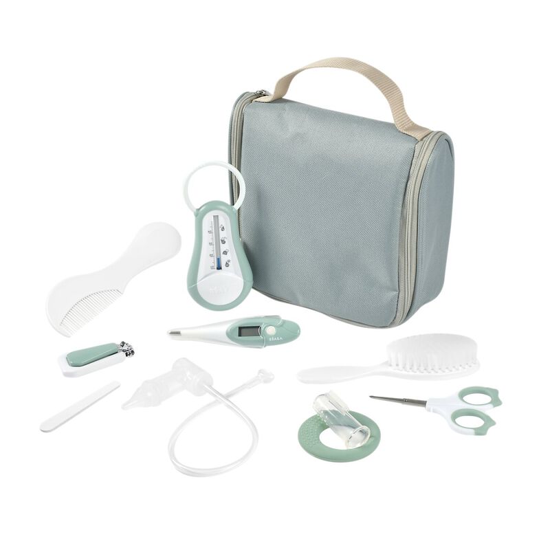 ESTUCHE ASEO 10 PIEZAS VERDE SALVIA