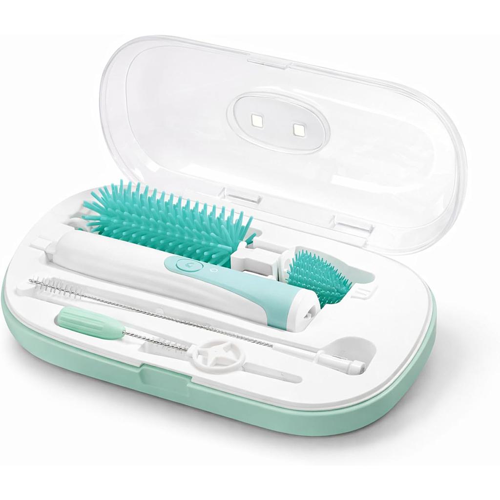 BABYSWIRL 4 EN 1 - SET CEPILLO LIMPIABIBERONES Y TETINAS ELECTRICO