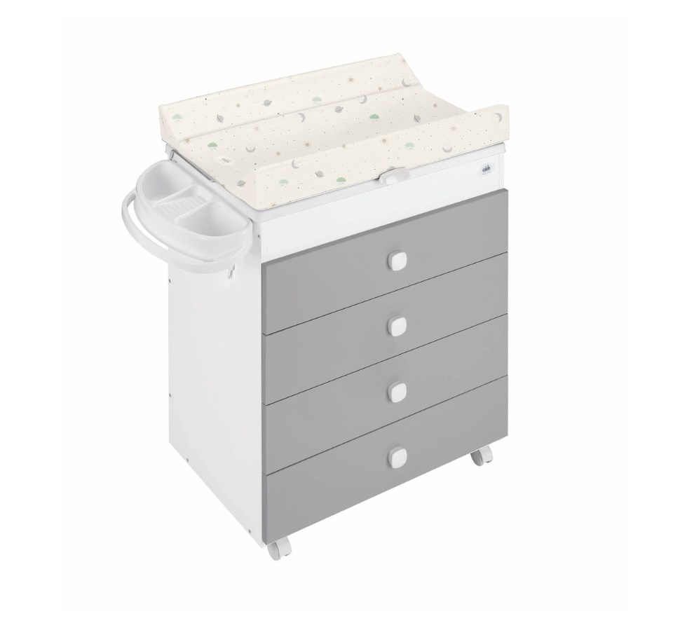 MUEBLE BAÑERA ASIA BLANCO/GRIS C270