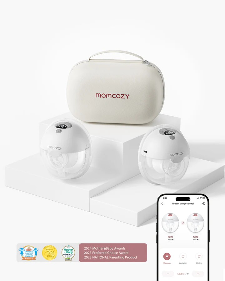 MOMCOZY SACALECHE DOBLE ELECTRICO PORTATIL M5 smart