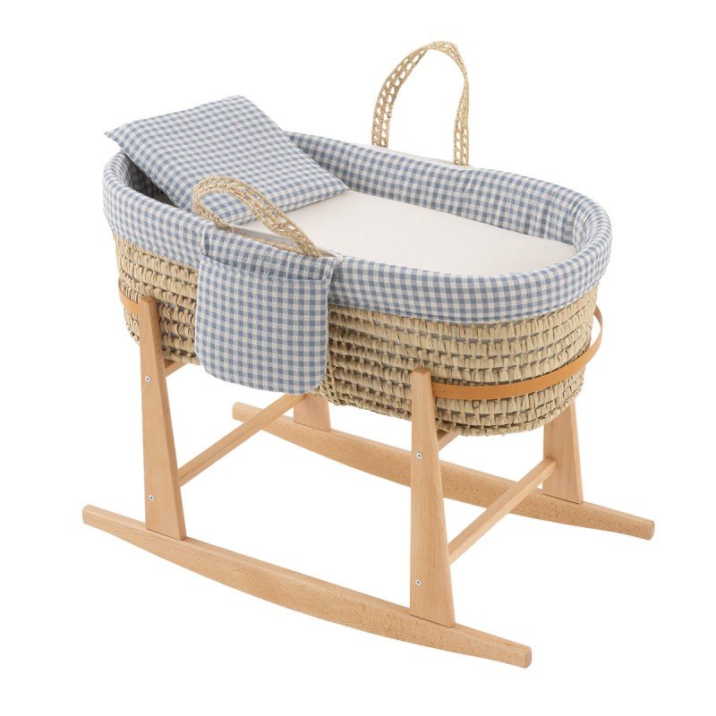 CAPAZO ACOLCHADO BEBE MIO CUCO COLUMBIA AZUL+PATAS BALANCIN NATURAL