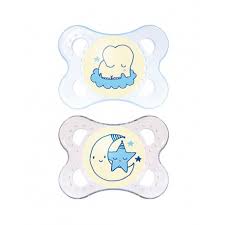 MAM CHUPETE NIGHT SILICONA 0M+ 2UNDS