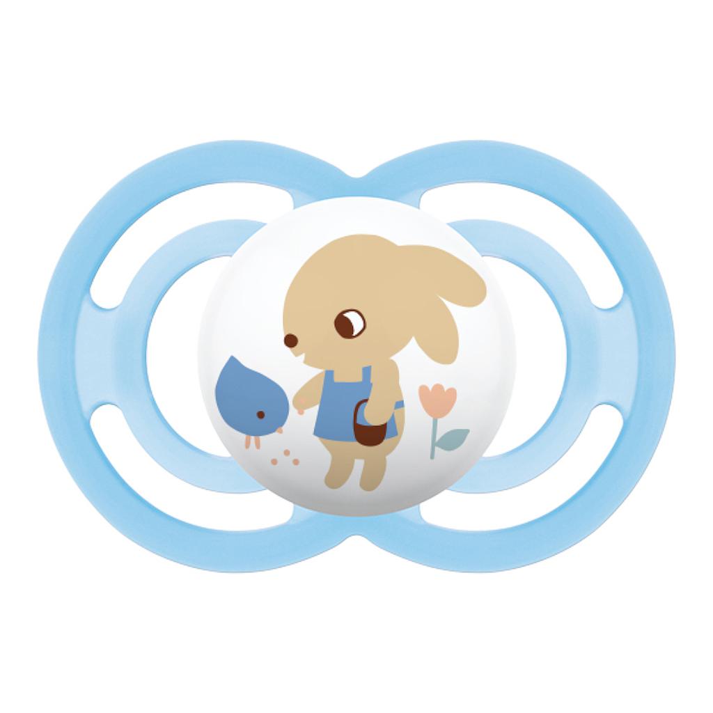 MAM CHUPETE SILICONA PERFECT 6M+ AZUL