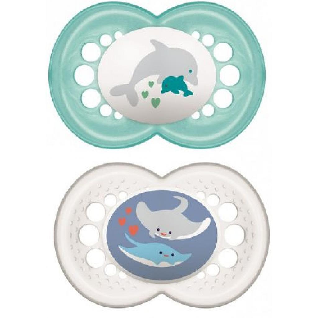 MAM CHUPETE ORIGINAL 6M+ LATEX 2UN NEUTRAL