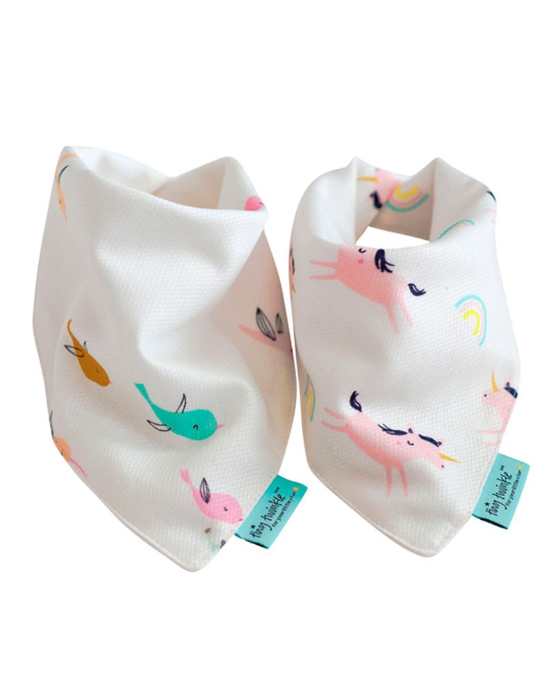 BABERO PICO PACK 2 UNICORNIO-PAJAROS